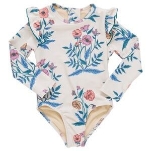 Pink Chicken Rachel Swimsuit Pale Yellow Poppy 3T